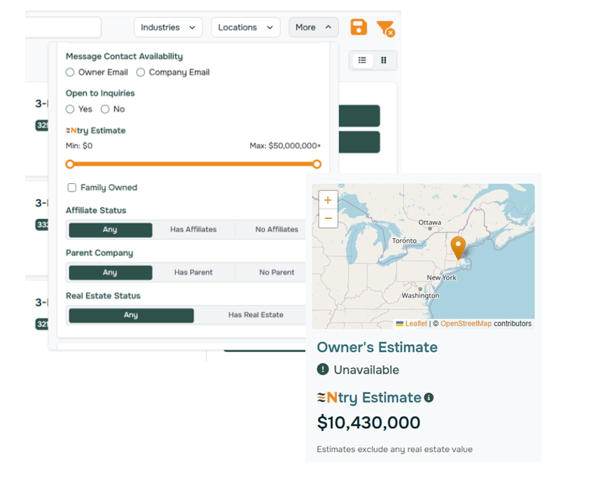 Search with Ntry filters
